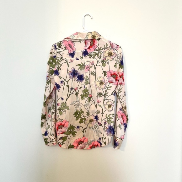 2/$30 Express - Floral Button Down Long Sleeve Blouse - Picture 7 of 7